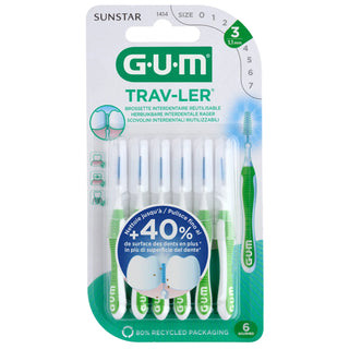GUM Trav-Ler 4 Brossettes Interdentaires –  1,1 mm 1414