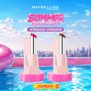 Maybelline New York LIFTER GLAZE Baume Huile Hydratant 004 CHERRY SWIR + 009 LATTE CRUSH