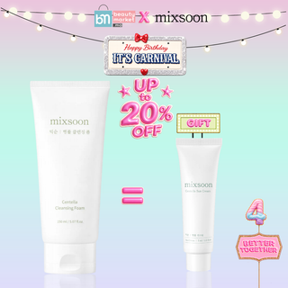 Mixsoon Centella Cleansing Foam 150ml = Centella Sun Cream 5ml Offerte