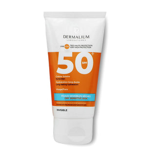 DERMALIUM CRÈME SOLAIRE SPF 50+POUR PEAUX SENSIBLE SECHES