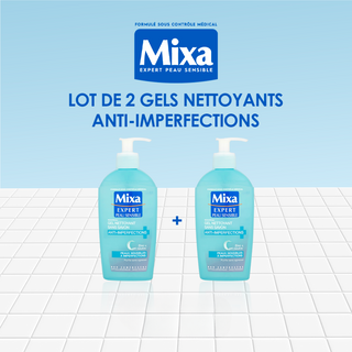 Mixa 2Gel Nettoyant Purifiance Anti-Imperfections 200ml *2