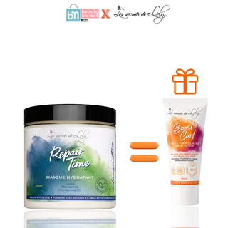 Les Secrets de Loly Repair Time Masque Hydratant & Fortifiant 230ml = Boost Curl 30ml Offerte