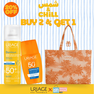 Pack Uriage Bariésun Fluide Ultra-Léger SPF50+ 30 ml + Brume Sèche SPF50+ 200 ml = Sac Offert