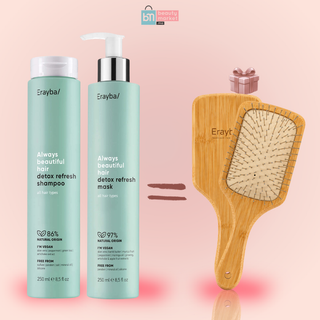 Erayba ABH Detox Refresh Shampoo 250ml + Mask 250ml = Brosse Offerte