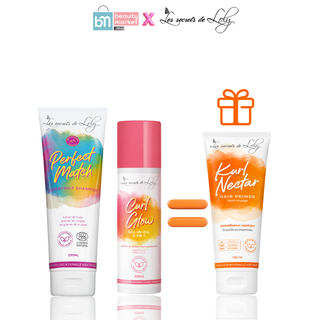 Les Secrets de Loly Perfect Match Shampooing 250ml + Curl Glow Sérum 100ml = Kurl Nectar Offert