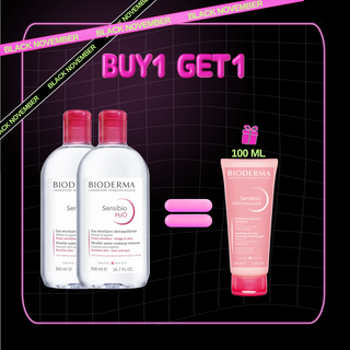 عرض ترويجي X2 Bioderma Sensibio H2O Micellar Solution 500ml X2