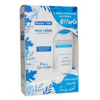 RACINE VITA PACK CREME INTENSIVE HYDRATANTE A L'ACIDE HYALURONIQUE + CRÈME MAINS 100ML OFFERT