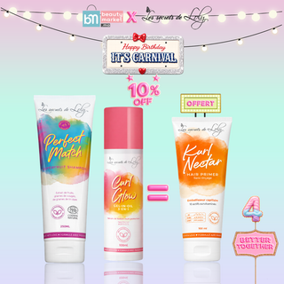 Les Secrets de Loly Perfect Match Shampooing 250ml + Curl Glow Sérum 100ml = Kurl Nectar Offert