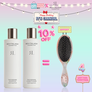 RevitaLash Thickening Shampoo 250ml + Conditioner 250ml = Brosse Wet Brush Offerte