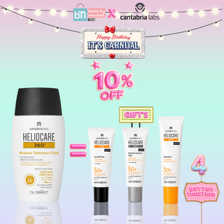 Cantabria Heliocare 360º Mineral Tolerance Fluid SPF50 50ml = 3 Minis Offerts