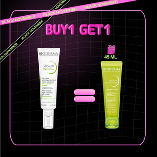 BIODERMA Sébium Kerato+ Gel Crème A nti Imperfections 30mL=Sébium Gel Moussant Actif 45 ML