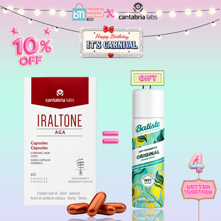 Cantabria Iraltone Aga Labs 60 Capsules = Batiste Shampooing Sec 50ml Offert