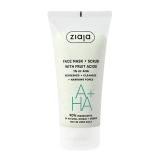ZIAJA AHA+ MASQUE + GOMMAGE AUX ACIDES DE FRUITS 1% AHA 55ML