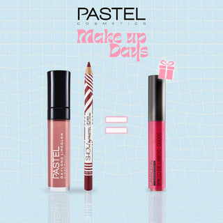 Pastel Pack Daylong Lipcolor Kissproof + Show By Pastel Lip liner = Gloss Cherry