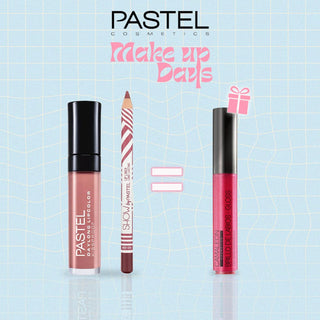 Pastel Pack Daylong Lipcolor Kissproof + Show By Pastel Lip liner = Gloss Cherry