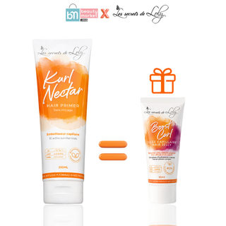 Les Secrets de Loly Kurl Nectar Crème Sans Rinçage Réparatrice & Hydratante 250ml = Boost Curl 30ml Offerte