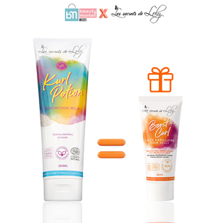 Les Secrets de Loly Kurl Potion Crème Sans Rinçage Définissante & Hydratante 250ml =  Boost Curl 30ml Offerte