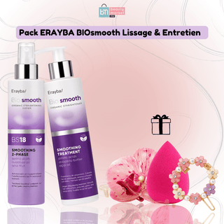 Pack ERAYBA BIOsmooth Smoothing Treatment 200 ml + BS18 Leave-In 2-Phase 200 ml = Cadeaux Offerts