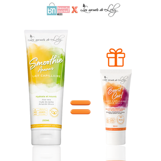 Les Secrets de Loly Smoothie Lait Sans Rinçage Très Nourrissant Ananas 250ml = Boost Curl 30ml Offerte