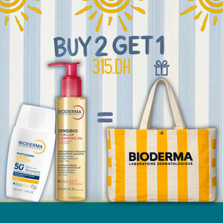 Bioderma Photoderm XDefense Invisible SPF50+ + Sensibio Huile Nettoyante Démaquillante 150ml =  Tote Bag Offert