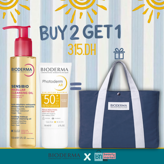 Bioderma Photoderm AR  teinte naturelle SPF50+ 30ml + Sensibio Huile Nettoyante 150ml = Sac Offert