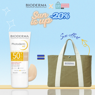 Bioderma Photoderm AR  teinte naturelle SPF50+ 30ml = Sac Offert
