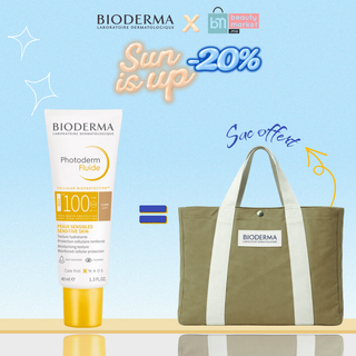 Bioderma Photoderm Max Fluide Teinte Claire SPF100 40ml = Sac Offert