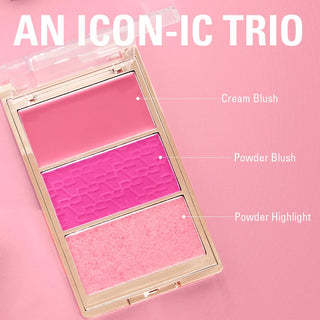 Revolution Blush Icon Palette Hot Pink Flag