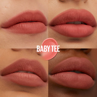 MAYBELLINE NEW YORK SUPERSTAY TEDDY TINT BLUSH À LÈVRES LIQUIDE FINI MAT FONDU BABY TEE 25