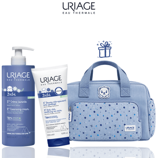 Pack Uriage Bébé 1ère Crème Lavante 500 ml + 1er Baume Oléo-Apaisant 200 ml = Sac Bébé Offert