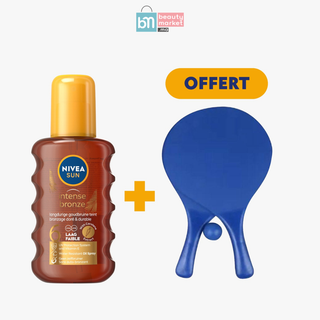 Nivea Sun Huile Bronzage Protectrice Carotène SPF6 200ml = Raquettes de Tennis Bleues Offertes