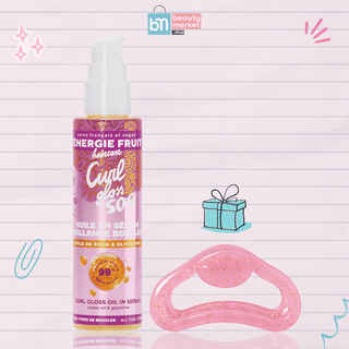 Energie Fruit Huile en Sérum SOS Curl Gloss à l’Huile de Ricin 75 ml = Pince Offerte