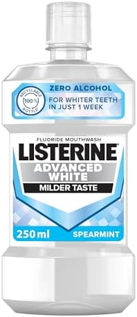 LISTERINE ADVANCE WHITE MILDER TASTE MOUTHWASH 250ml