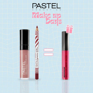 Pastel Pack Daylong Lipcolor Kissproof + Show By Pastel Lip liner = Gloss Cherry