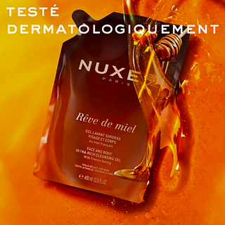 NUXE Rêve de Miel Gel Lavant Surgras Visage & Corps – Éco-Recharge 400 ml