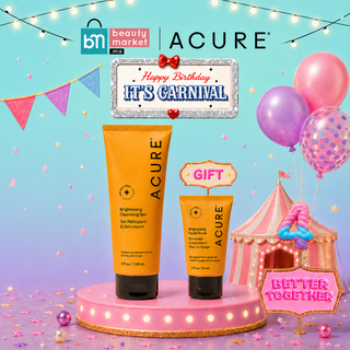 ACURE BRIGHTENING GEL NETTOYANT ÉCLAIRCISSANT 118ml = Acure Brightening Facial Scrub 30ML OFFERT