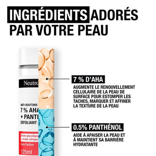 NEUTROGENA ANTI BOUTONS+ EXFOLIANT LIQUIDE 125ML