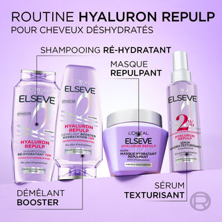 L'Oréal Paris Elseve Hyaluron Repulp Masque Hydratant Repulpant 290 ml à l'acide hyaluronique pour cheveux déshydratés, parapharmacie Maroc.