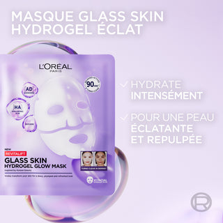 L'Oréal Paris Revitalift Filler Masque Glass Skin Hydrogel 1pcs