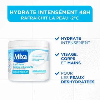 Mixa La Crème Fraîche et Fondante Multi-Usage, à l’acide hyaluronique 400ML