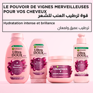 Garnier Ultra Doux Coffret Grape Moisture – Routine Hydratante Cheveux Déshydratés