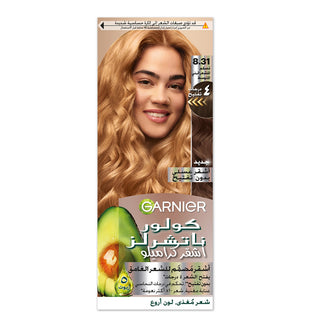 GARNIER COLOR NATURALS CARAMELO BLONDE HONEY BLONDE WITHOUR BLEACH 8.31