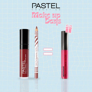 Pastel Pack Daylong Lipcolor Kissproof + Show By Pastel Lip liner = Gloss Cherry