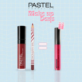 Pastel Pack Daylong Lipcolor Kissproof + Show By Pastel Lip liner = Gloss Cherry