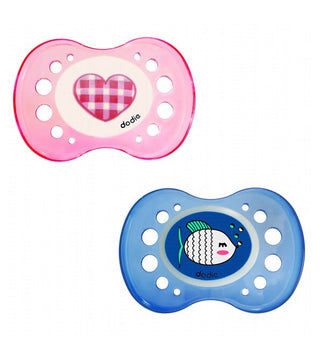 Dodie – Sucette forme anatomique silicone nuit (6M +) N°17