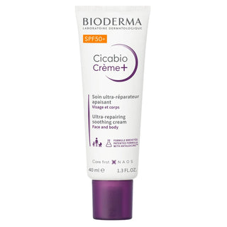 BIODERMA Cicabio Crème+ SPF50+ – Soin Ultra-Réparateur Apaisant – 40 ml