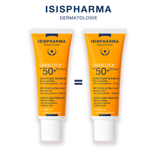 ISISPHARMA Pack UVEBLOCK DRYTOUCH invisible SEC SPF50 40ML = UVEBLOCK DRYTOUCH invisible SEC SPF50 40ML OFFERT