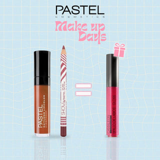 Pastel Pack Daylong Lipcolor Kissproof + Show By Pastel Lip liner = Gloss Cherry