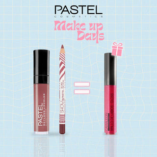 Pastel Pack Daylong Lipcolor Kissproof + Show By Pastel Lip liner = Gloss Cherry