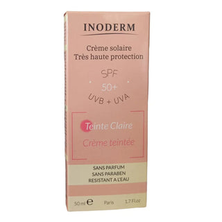 Inoderm Creme solaire teint claire SPF 50+ 50 ML